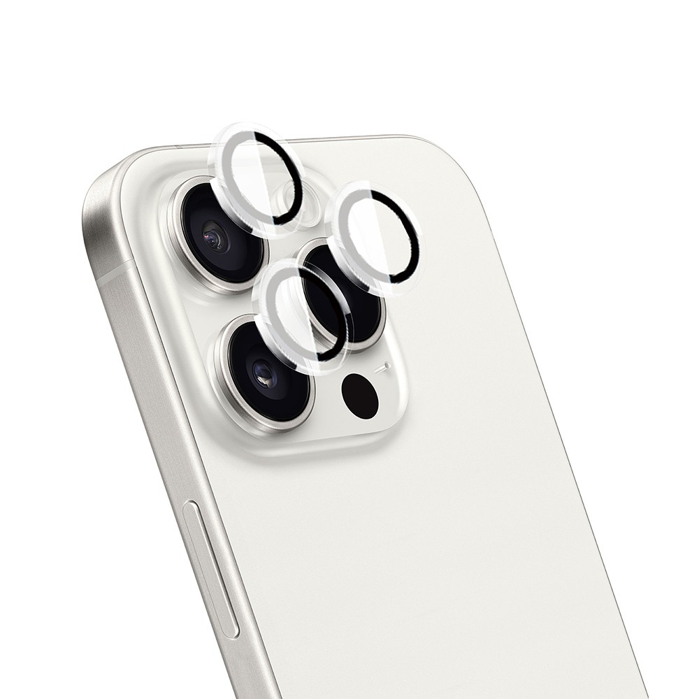 iPhone 16 Pro Wiwu LG-007 Lens Guard Oleofobik Anti Reflective Kamera Lens Koruyucu + Kolay Uygulama Aparatlı