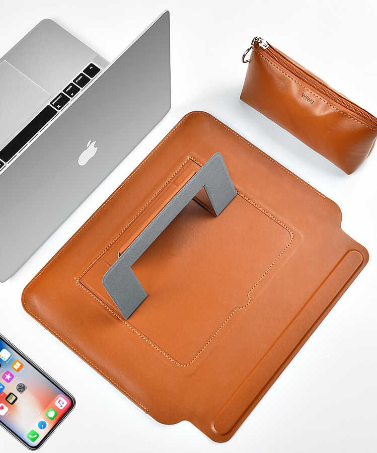 Macbook 13.3' Air Wiwu Macbook Skin Pro Portable Stand Kılıf