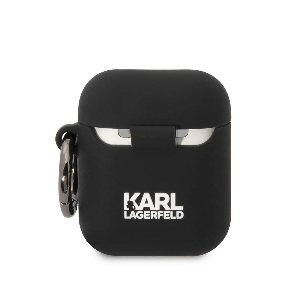 Airpods Kılıf Karl Lagerfeld Orjinal Lisanslı Karl & Choupette 3D Silikon Kapak