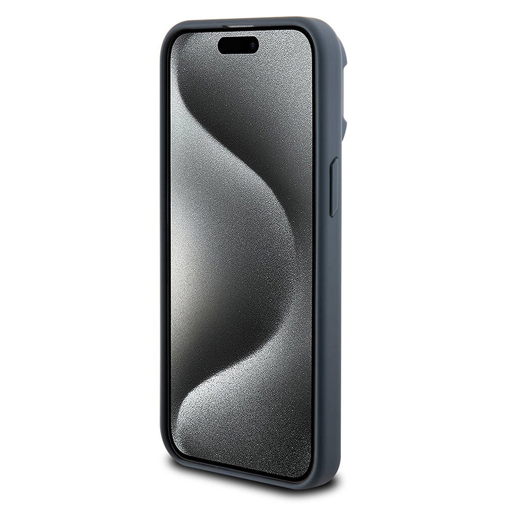 iPhone 15 Pro Max Kılıf TUMI Orjinal Lisanslı Magsafe Şarj Özellikli Kamera Standlı Buzlu Mat Kılıf