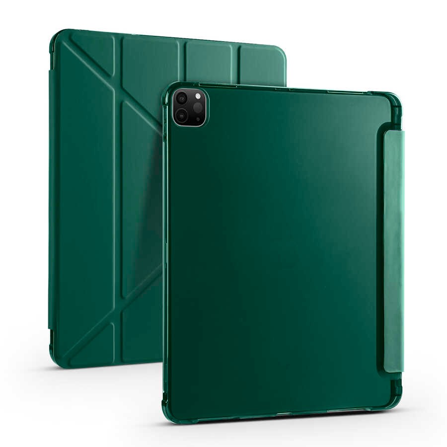 iPad Pro 12.9 2022 M2 Kılıf Zore Tri Folding Kalem Bölmeli Standlı Kılıf
