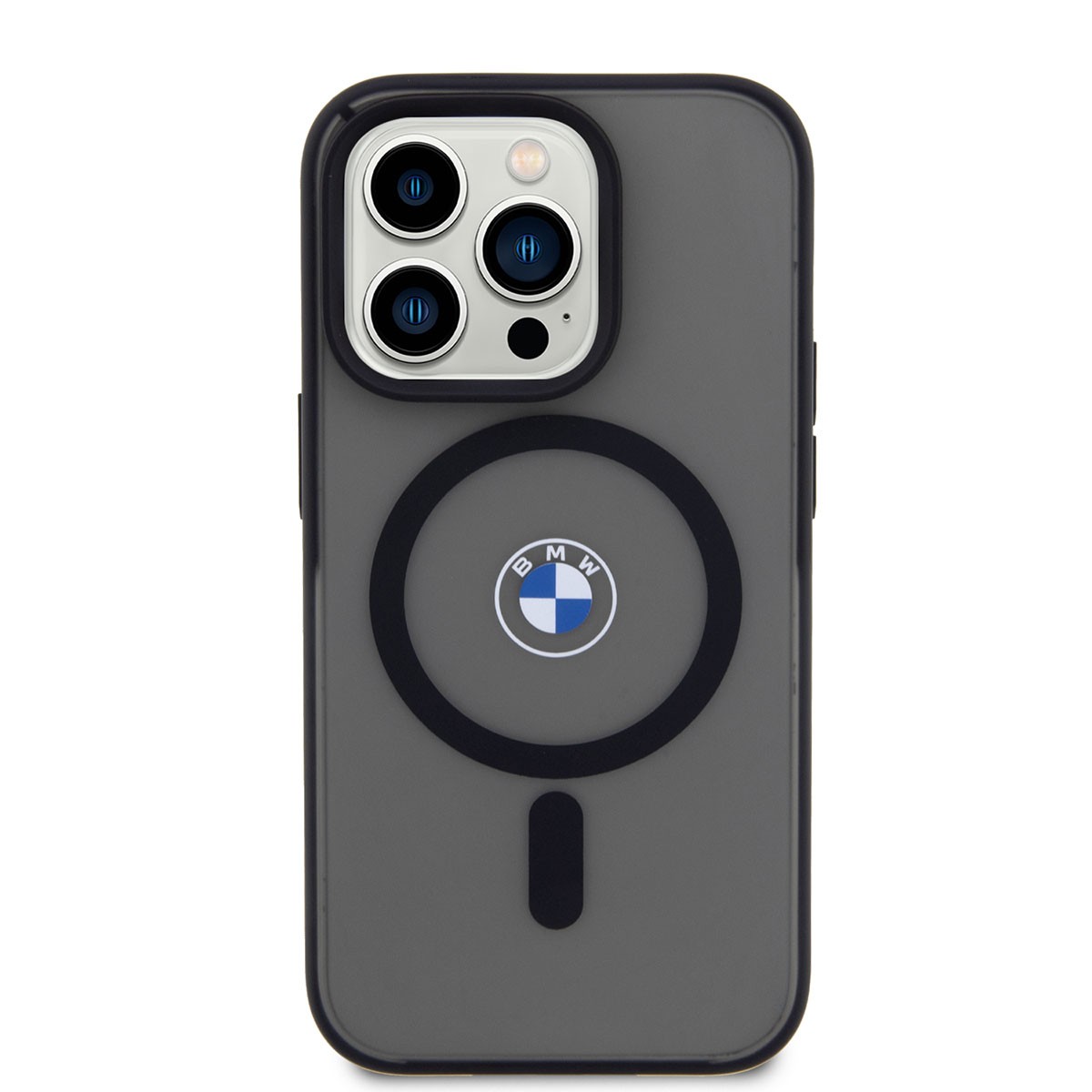 iPhone 14 Pro Max Kılıf BMW Magsafe Şarj Özellikli Transparan Logolu İmza Dizayn Kılıf