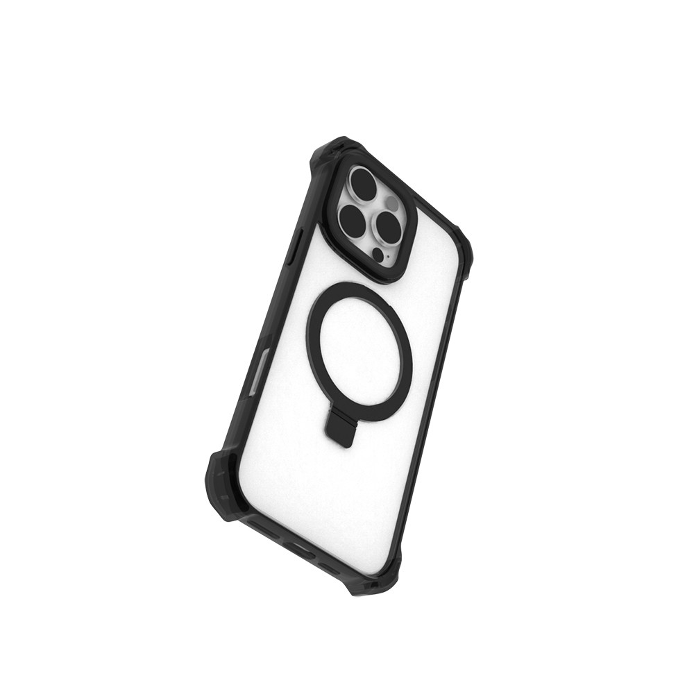 iPhone 16 Pro Kılıf Magsafe Şarj Özellikli Raptic Dual Serisi Şeffaf Standlı Kılıf