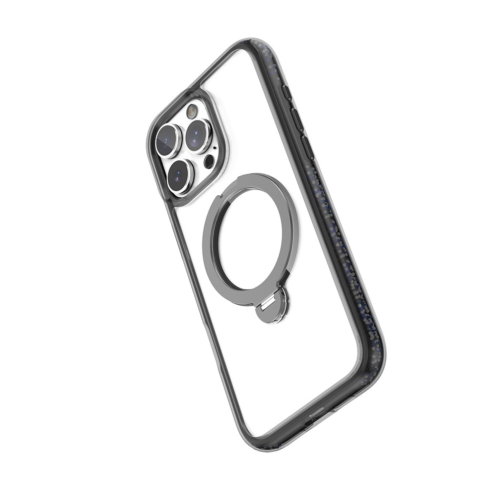iPhone 16 Pro Max Kılıf Magsafe Şarj Özellikli Raptic AirJoy Serisi Boncuk Tasarımlı 360 Derece Dönebilen Standlı Kılıf