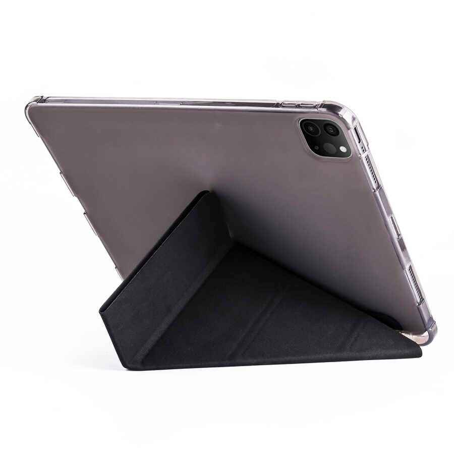 iPad Pro 12.9 2022 M2 Kılıf Zore Tri Folding Kalem Bölmeli Standlı Kılıf