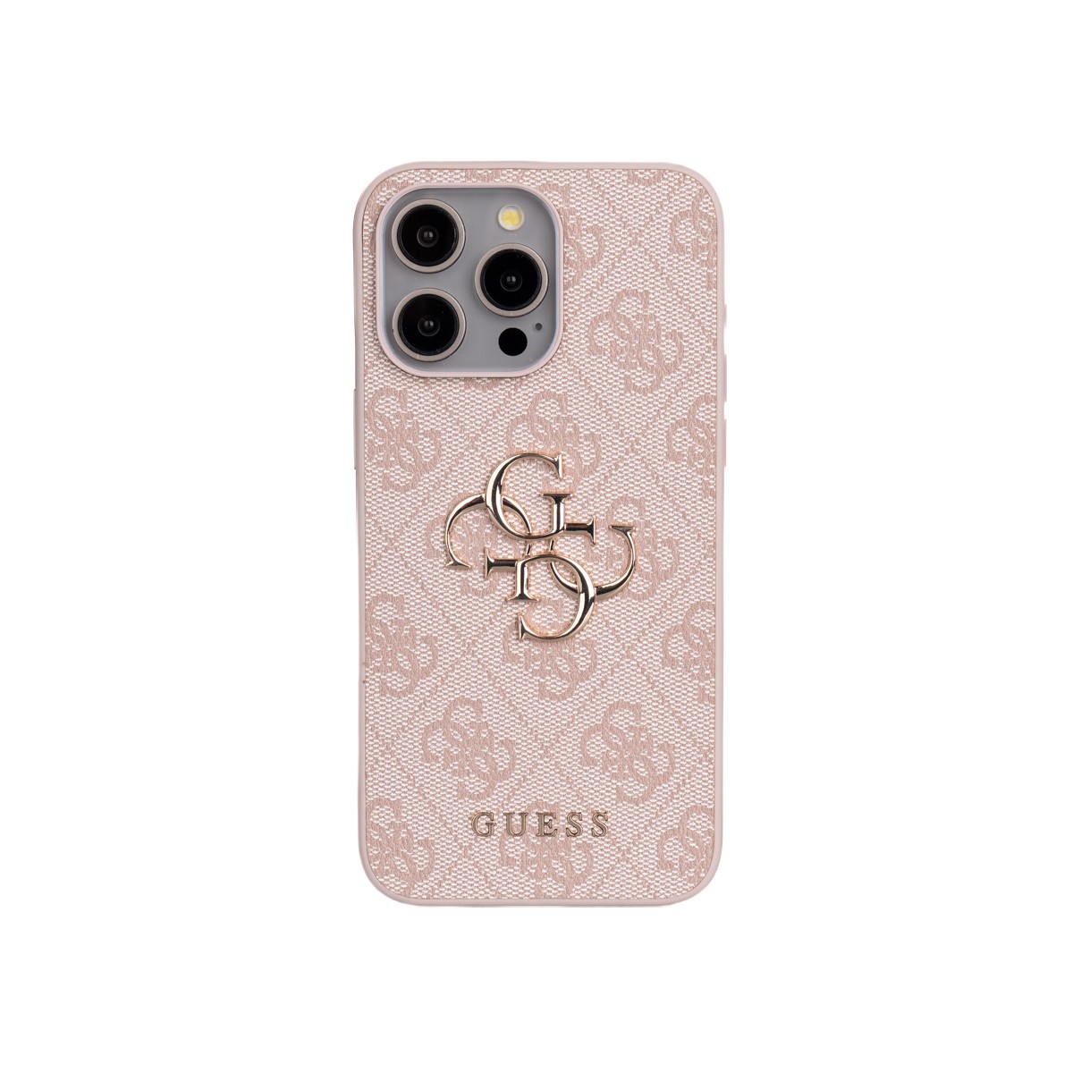 Apple iPhone 14 Pro Max Kılıf Guess Orjinal Lisanslı PU Deri 4G Büyük Metal Logolu Çapraz Vücut Askılı Kapak