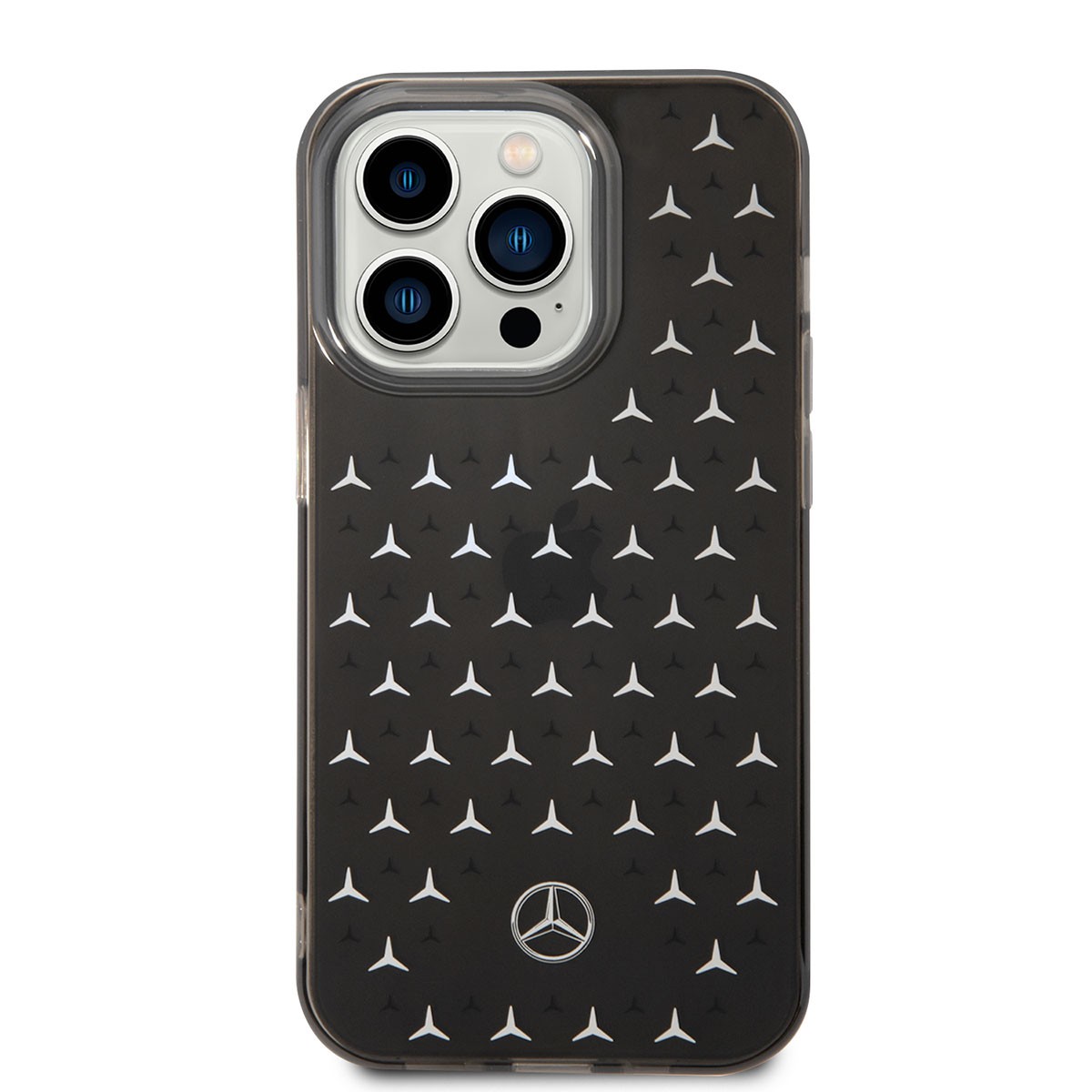 iPhone 14 Pro Max Kılıf Mercedes Benz Çift Katmanlı Yıldız Desenli Dizayn Kılıf