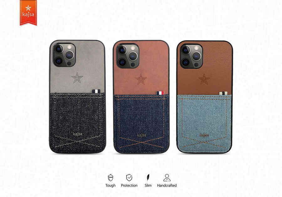 iPhone 12 Pro Max Kılıf Kajsa Denim Kılıf
