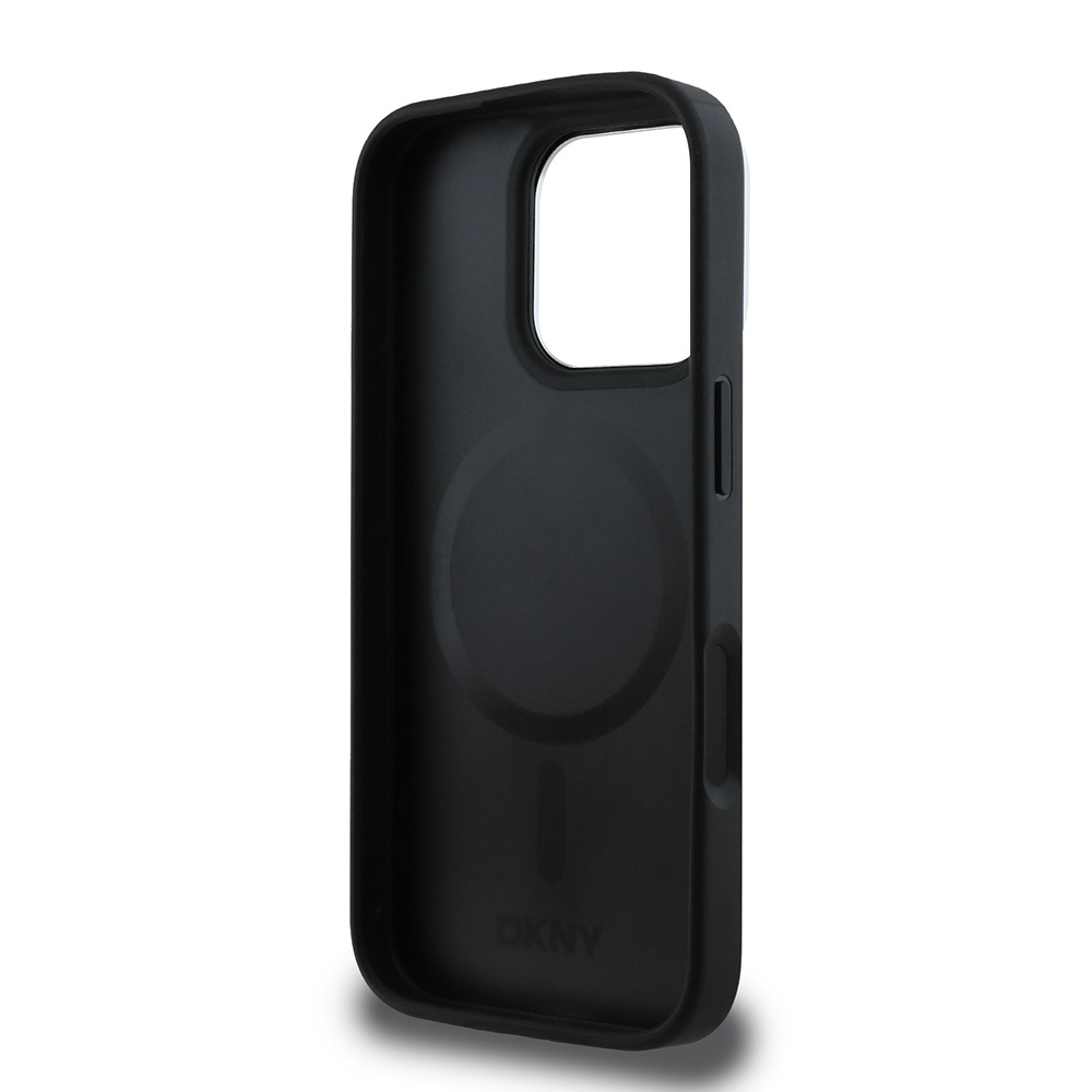 iPhone 16 Pro Max Kılıf DKNY Orjinal Lisanslı Magsafe Şarj Özellikli 3D Yazılı Checkered Pattern Kılıf
