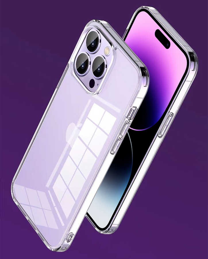 iPhone 14 Plus Kılıf Şeffaf Airbag Tasarımlı ​​​​​Wiwu ZCC-108 Concise Serisi Kılıf