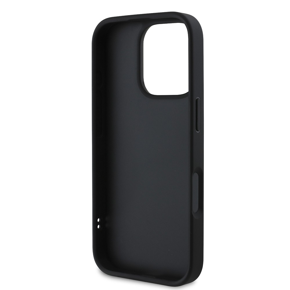 iPhone 16 Pro Max Kılıf DKNY Orjinal Lisanslı Kartlıklı 3D Yazılı Repeat Texture Pattern Kapak
