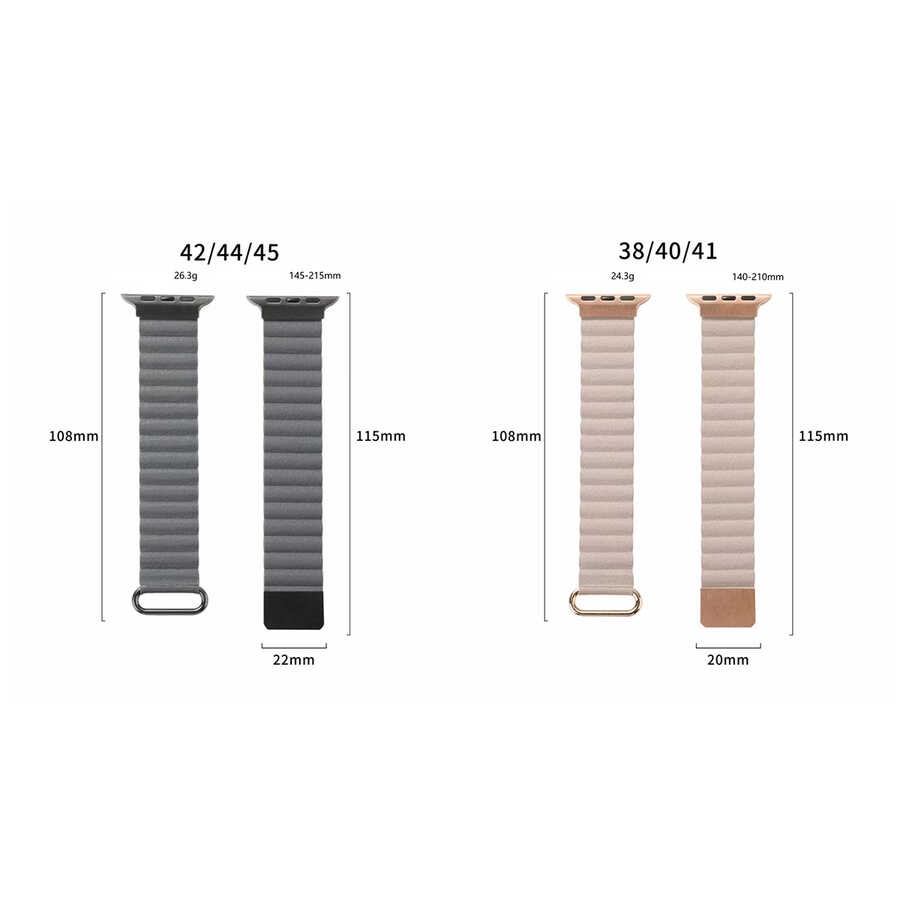 ​​​ Watch 42mm KRD-78 PU Deri Kordon Strap Kayış
