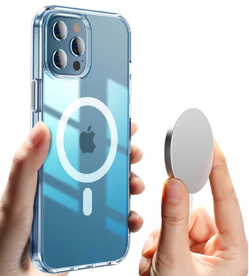 iPhone 13 Kılıf Wiwu Magnetic Crystal Kılıf