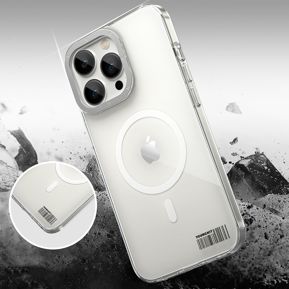 iPhone 13 Pro Max Kılıf Magsafe Şarj Özellikli Youngkit Coloured Glaze Serisi Kılıf