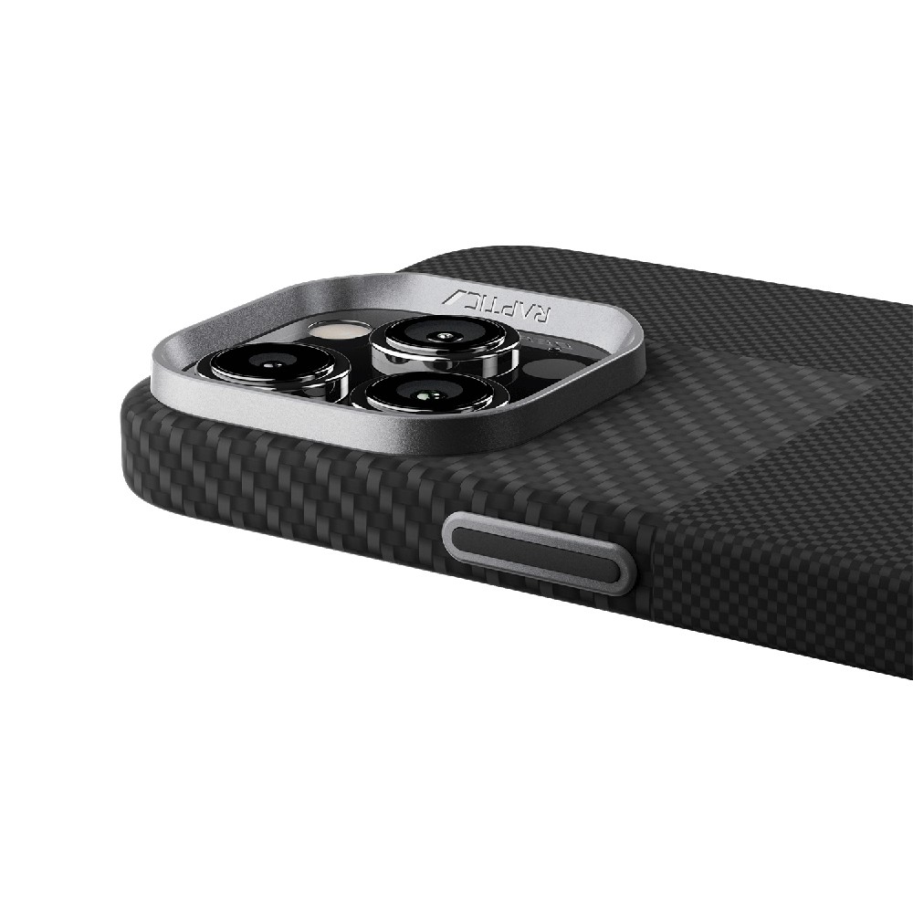 iPhone 16 Pro Kılıf Magsafe Şarj Özellikli 600D Metal Kamera Çerçeveli Raptic Aramid Fiber Croxx Mondrian Serisi Kılıf