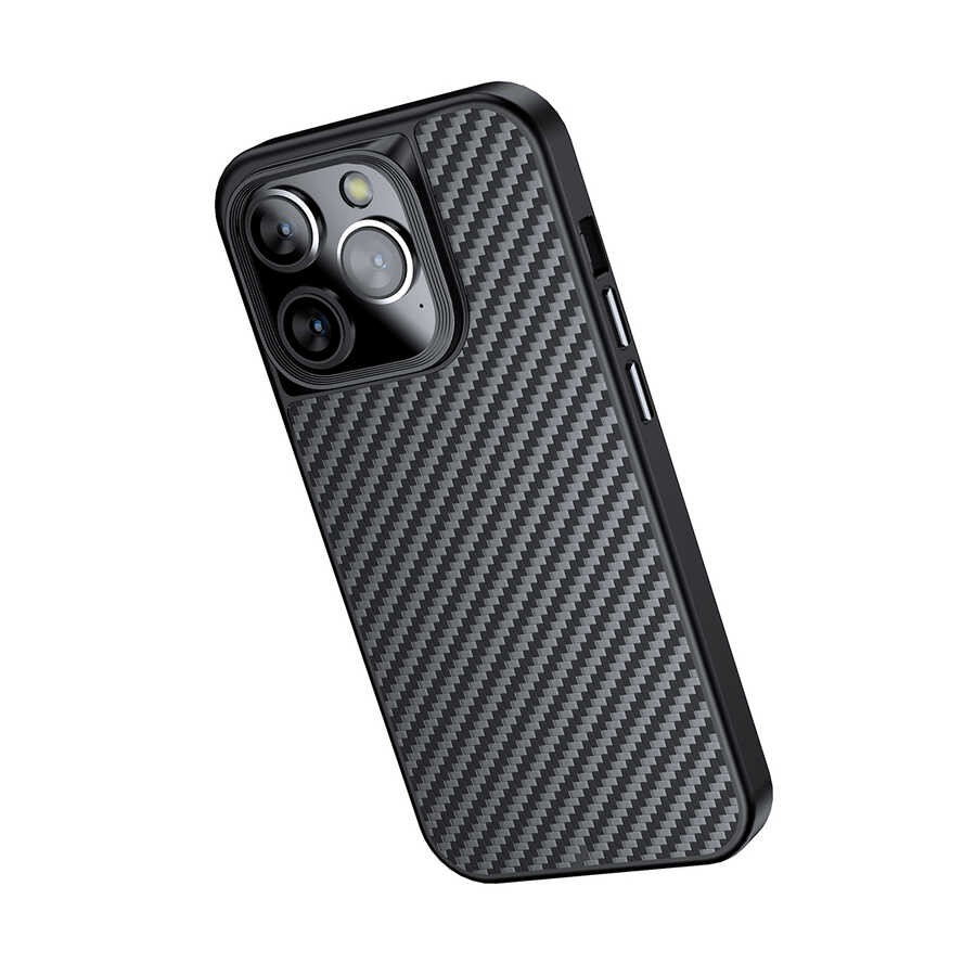 iPhone 14 Pro Max Kılıf Aramid Karbon Fiber Magsafe Özellikli Wlons Radison Kılıf