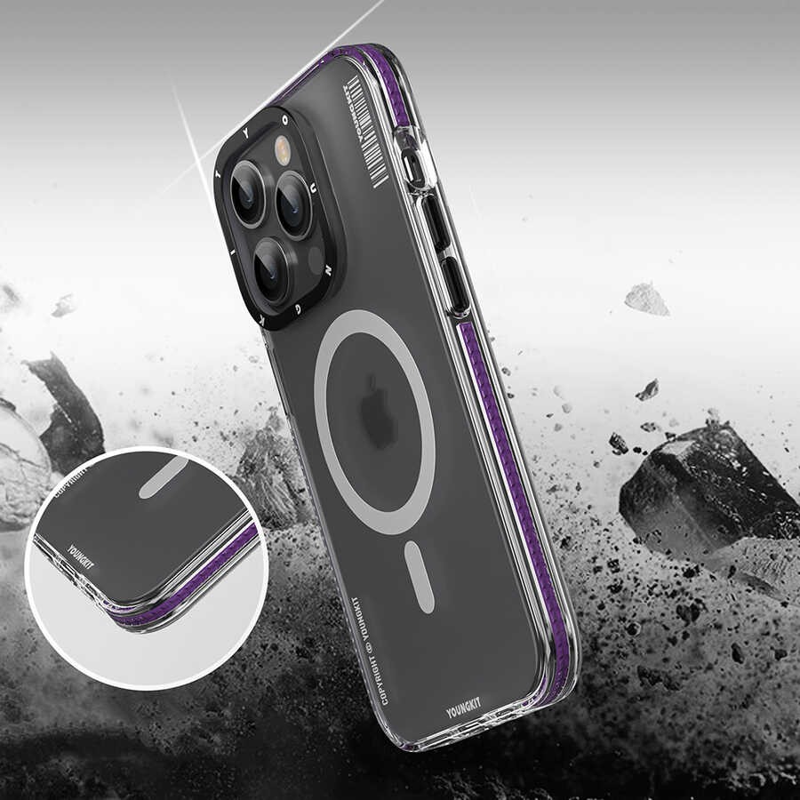 iPhone 13 Pro Max Kılıf Magsafe Şarj Özellikli Youngkit Jane Sand Serisi Kılıf