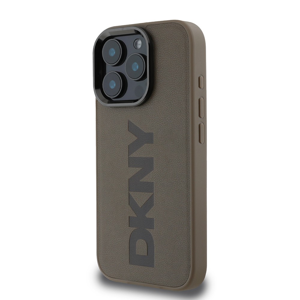 iPhone 16 Pro Kılıf DKNY Orjinal Lisanslı Magsafe Şarj Özellikli PU Deri Plain Kılıf
