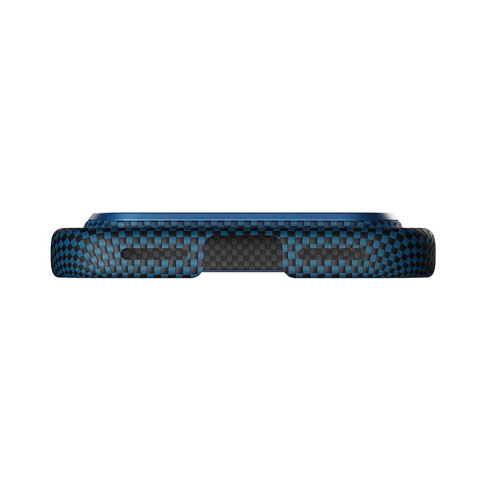 Apple iPhone 17 Pro Max Kılıf M-safe Şarj Özellikli Aramid Fiber Pitaka Tactile Woven Sunset-Moonrise Serisi Sunset Kapak