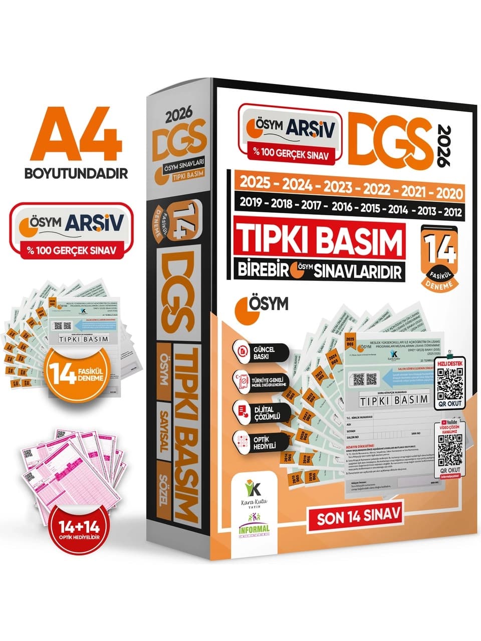 Kara Kutu Yayınları 2026 DGS Çıkmış Soru Tıpkı Basım ÖSYM TAM