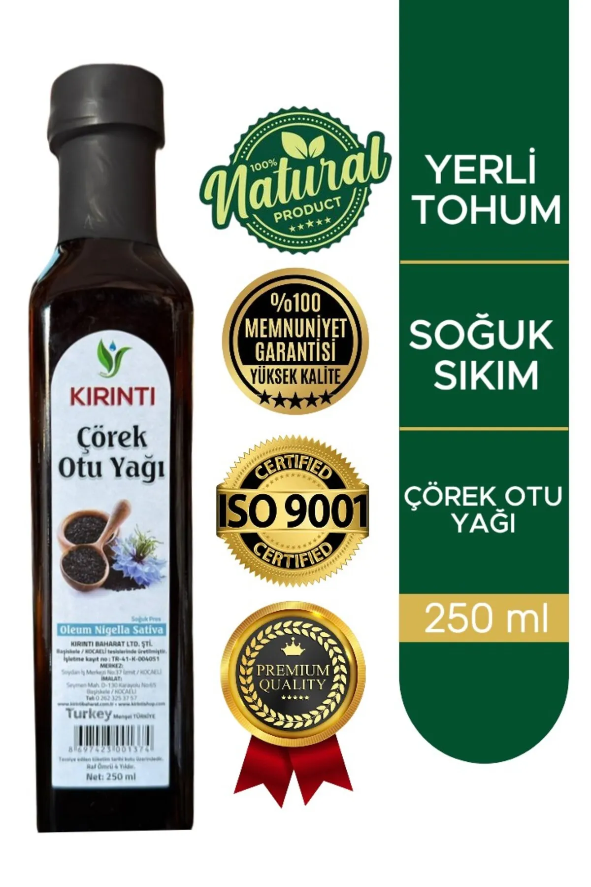Çörek Otu Yağı 250ml 