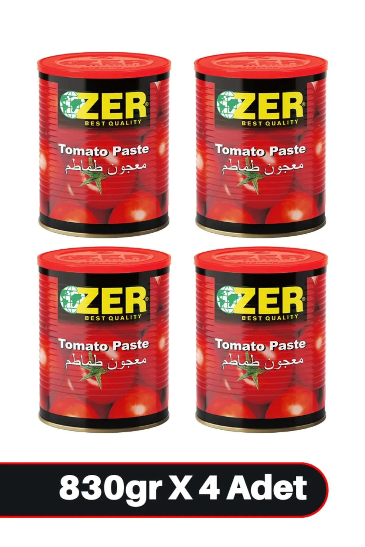 Domates Salçası 830gr X 4 Adet Teneke Kutu