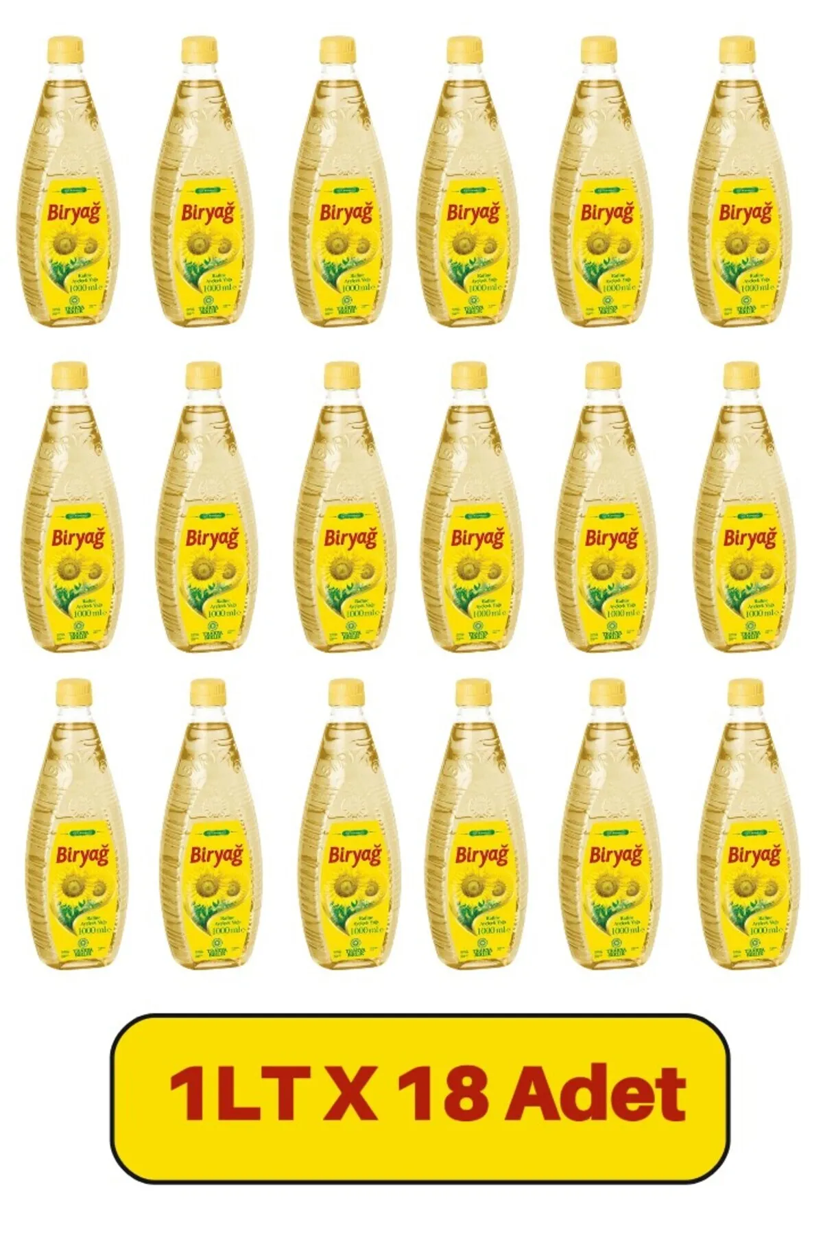 Ayçiçek Yağı 1 LT x 18 Adet Pet