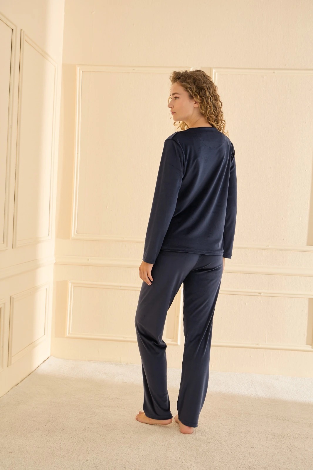 Mihra 13166R2691 Kadife Pijama Takımı