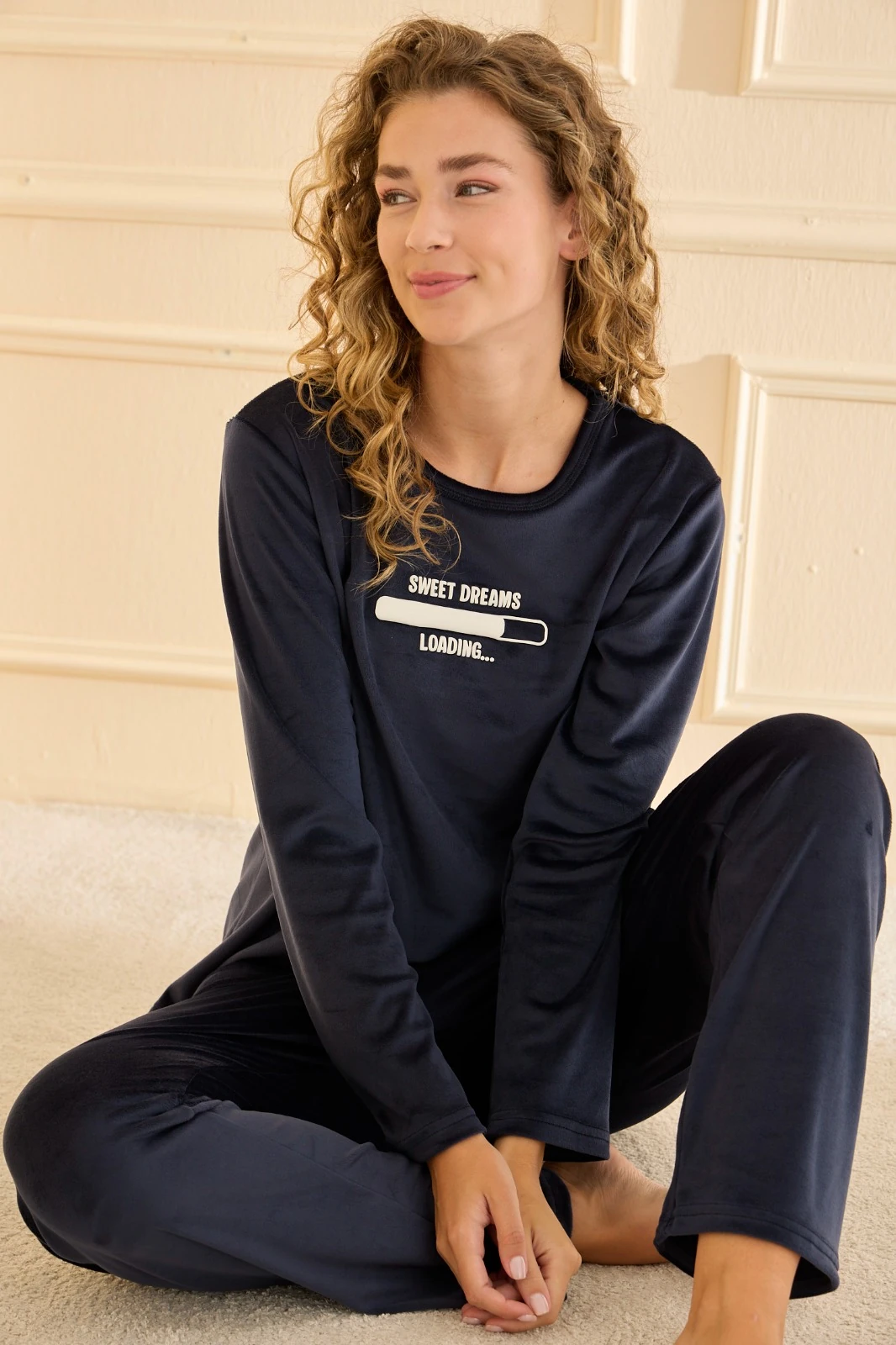 Mihra 13166R2691 Kadife Pijama Takımı