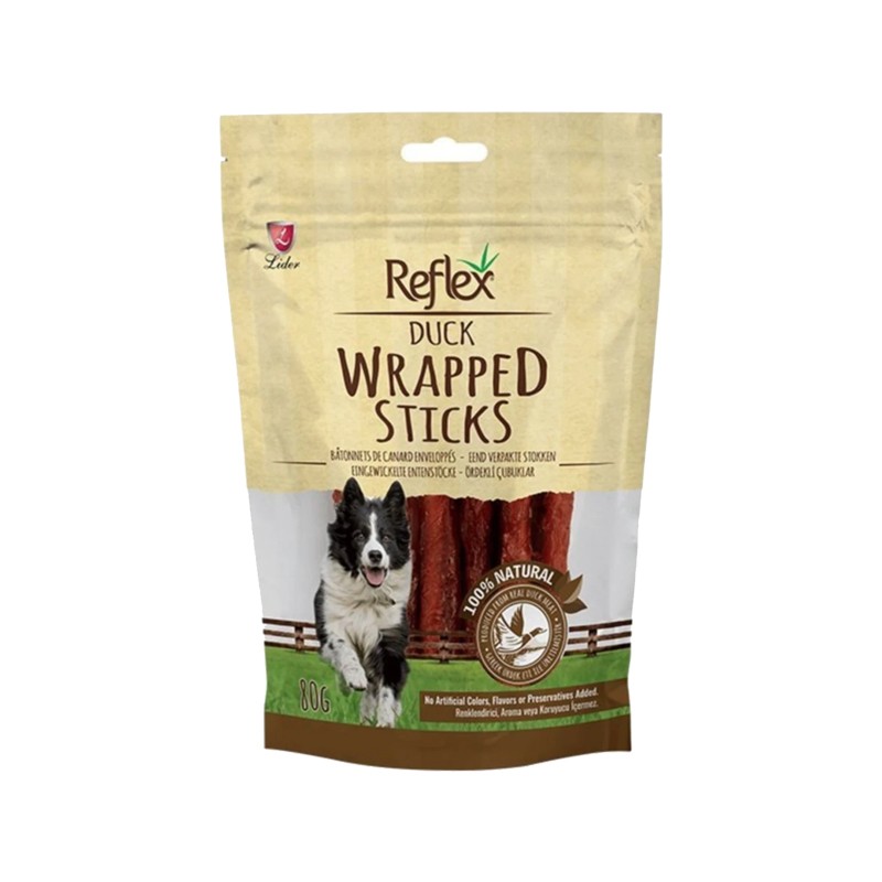 Reflex Wrapped Sticks Ördekli Köpek Ödül Çubukları 80 Gr