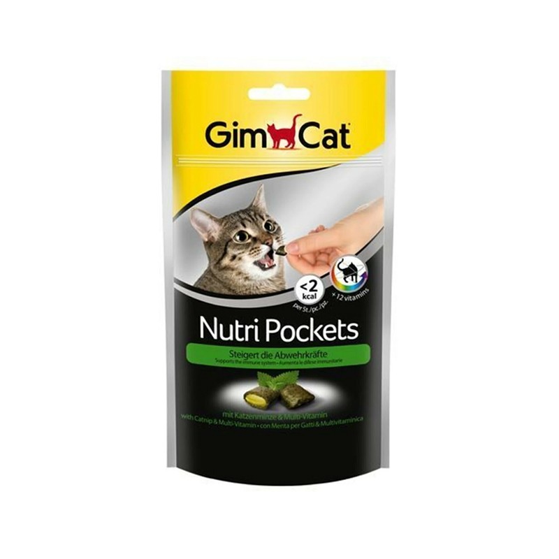 Gimcat Ödül Tableti Nutripocket Kedi Otu + Multivitamin 60gr