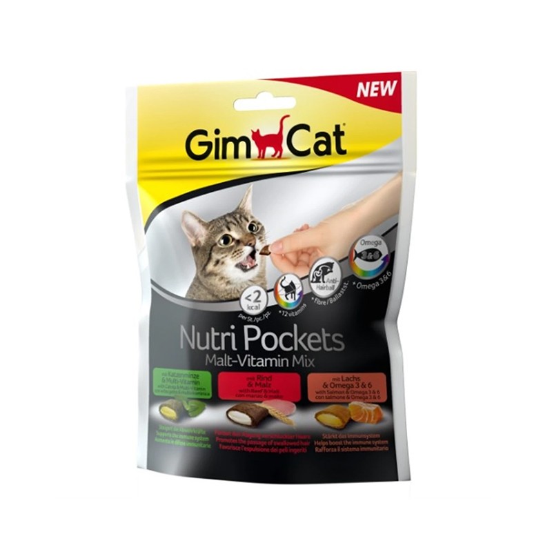 Gimcat Ödül Tableti Nutripocket  Malt + Multivitamin 150gr