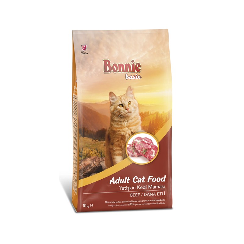 Bonnie Biftekli Yetişkin Kedi Maması 10 Kg