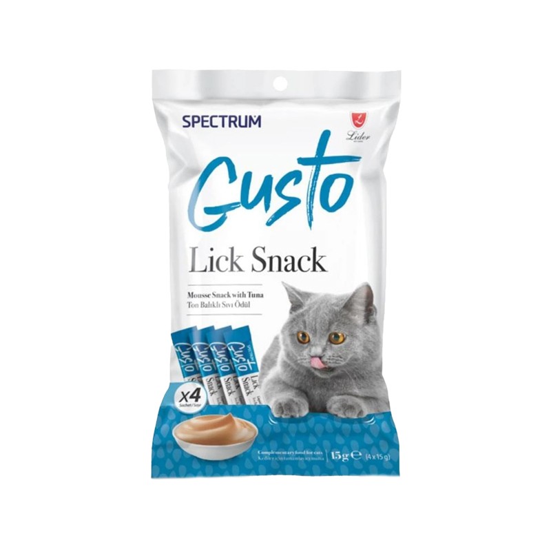 Spectrum Gusto Lick Snack Ton Balığı Sıvı Kedi Ödülü 4x15gr