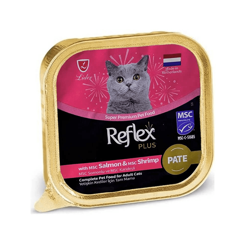 Reflex Plus Pate Somonlu Karidesli Yetişkin Kedi Konservesi 85 Gr