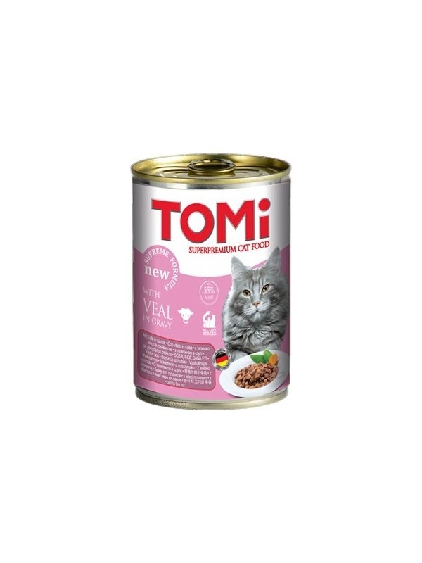 Tomi Kuzu Etli Kedi Konservesi 400 gr