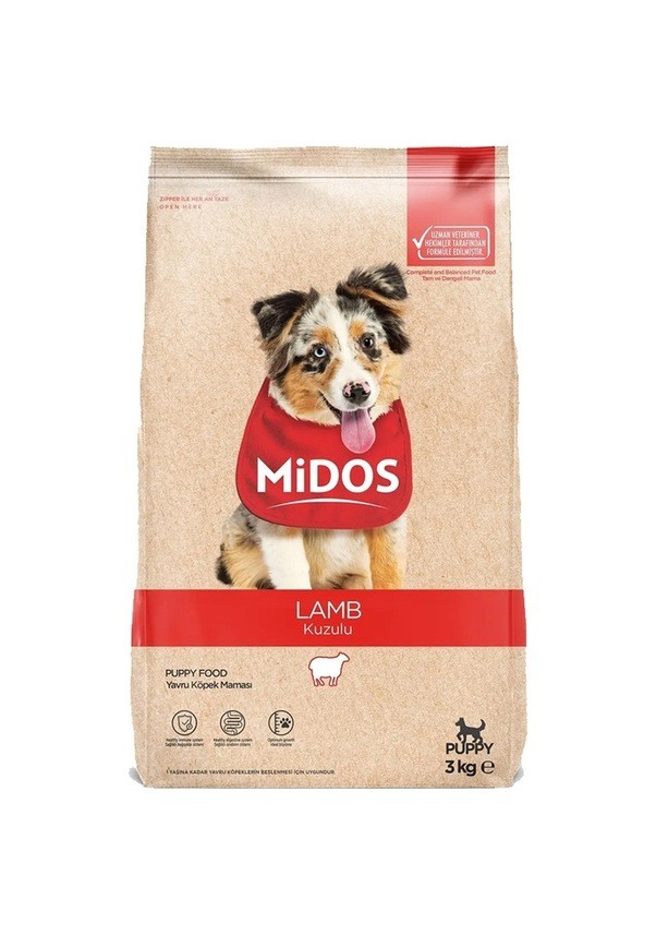 Midos Kuzu Etli Yavru Köpek Maması 15kg