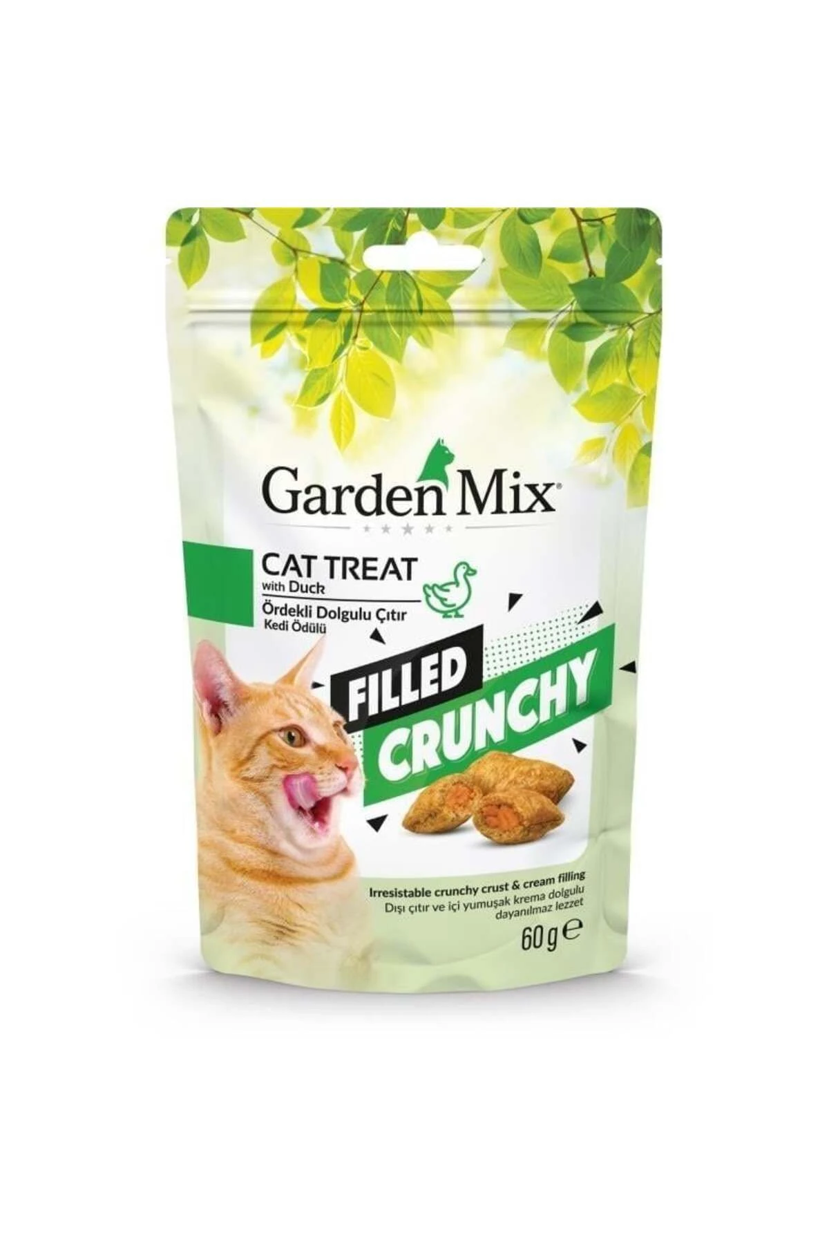 Gardenmix Ördekli İçi Dolgulu Kedi Ödül Maması 60gr