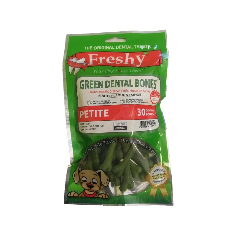 Freshy Green Dental Bones Petite 30 Adet Dental