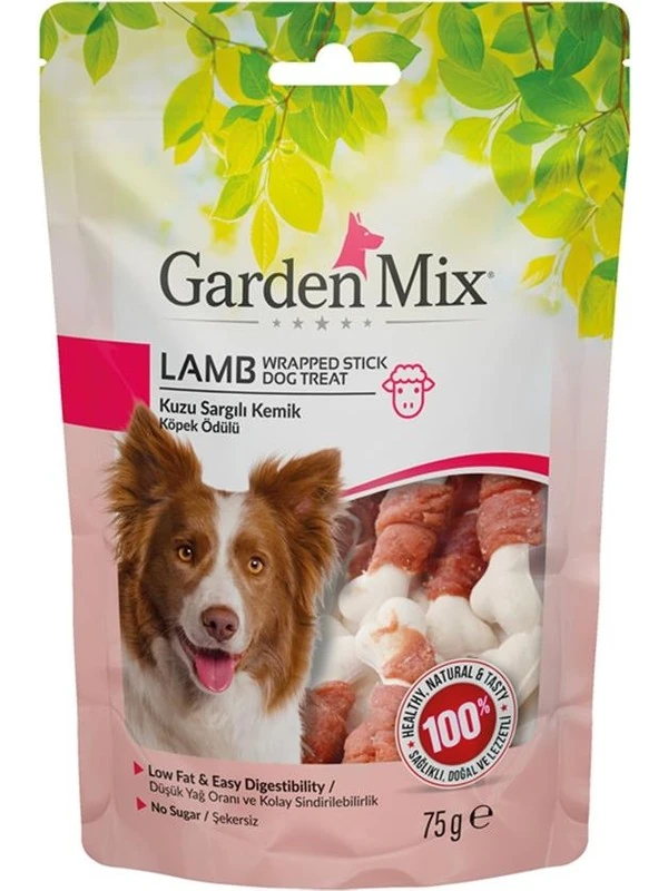 Gardenmix Kuzu Sargılı Kemik Köpek Ödülü 75gr