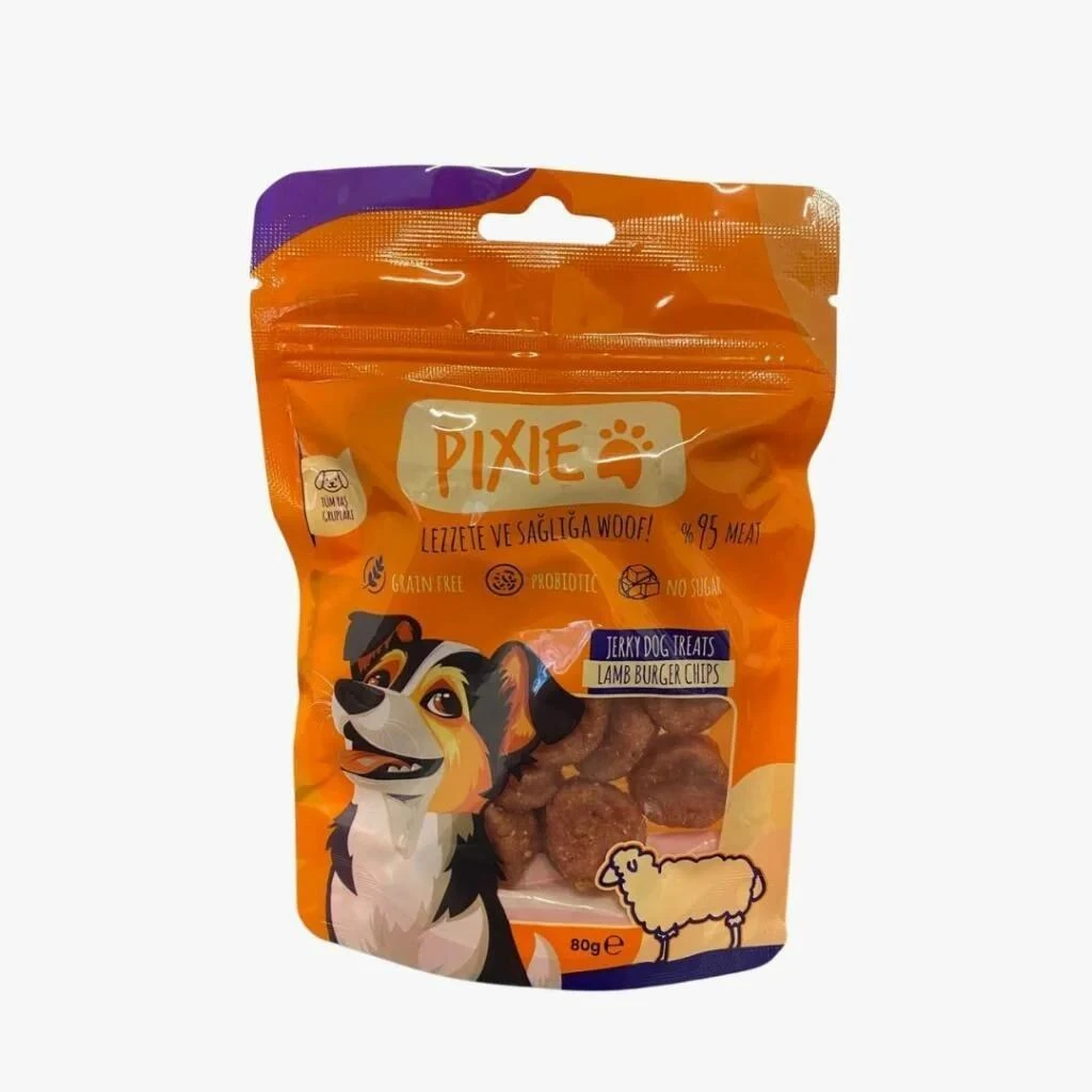 Pixie Lamb Burger Köpek Ödülü 80gr