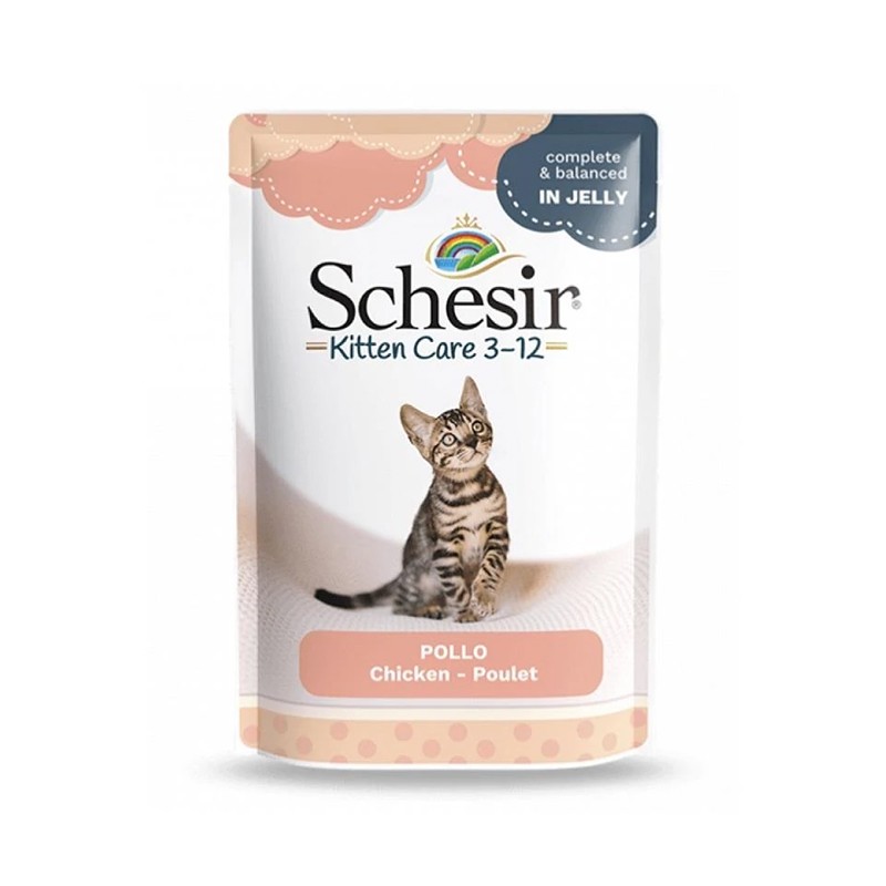 Schesir Jelly Tavuklu Pouch Yavru Kedi Konservesi 85 Gr