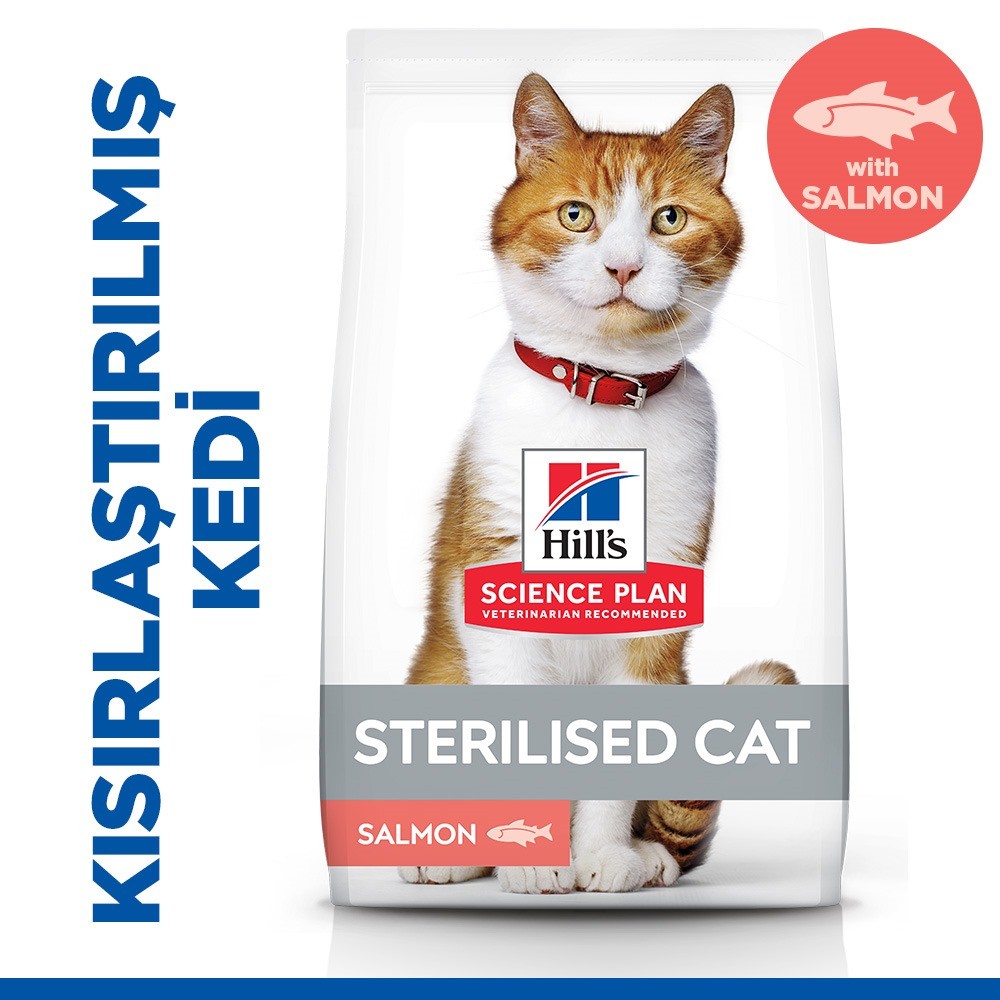 Hills Kısırlaştırılmış Somonlu Kedi Maması 15kg