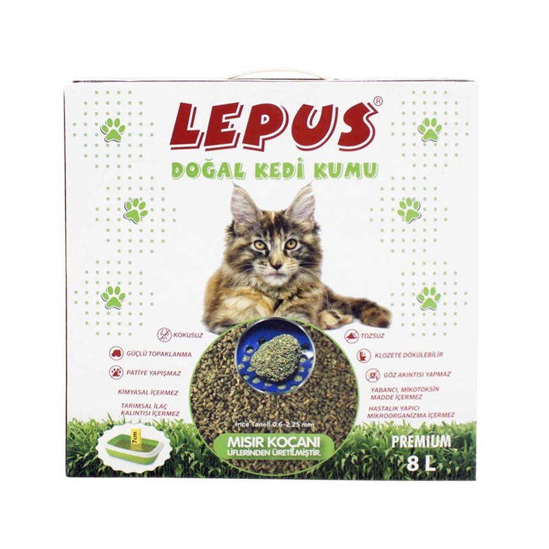 Lepus Doğal Kedi Kumu 8lt