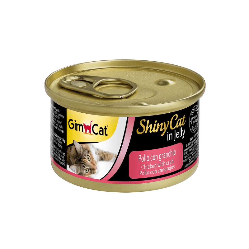 Gimcat Shiny Cat Tavuklu Yengeçli Jöleli Konserve Mama 70gr