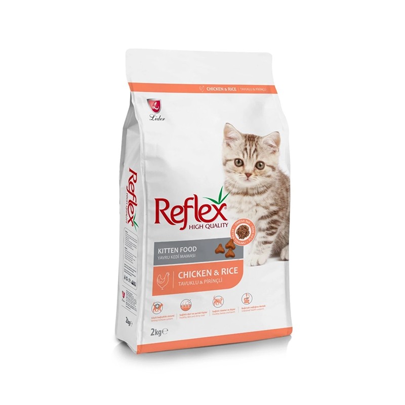 Reflex Kitten Tavuklu ve Pirinçli Yavru Kedi Maması 2 Kg