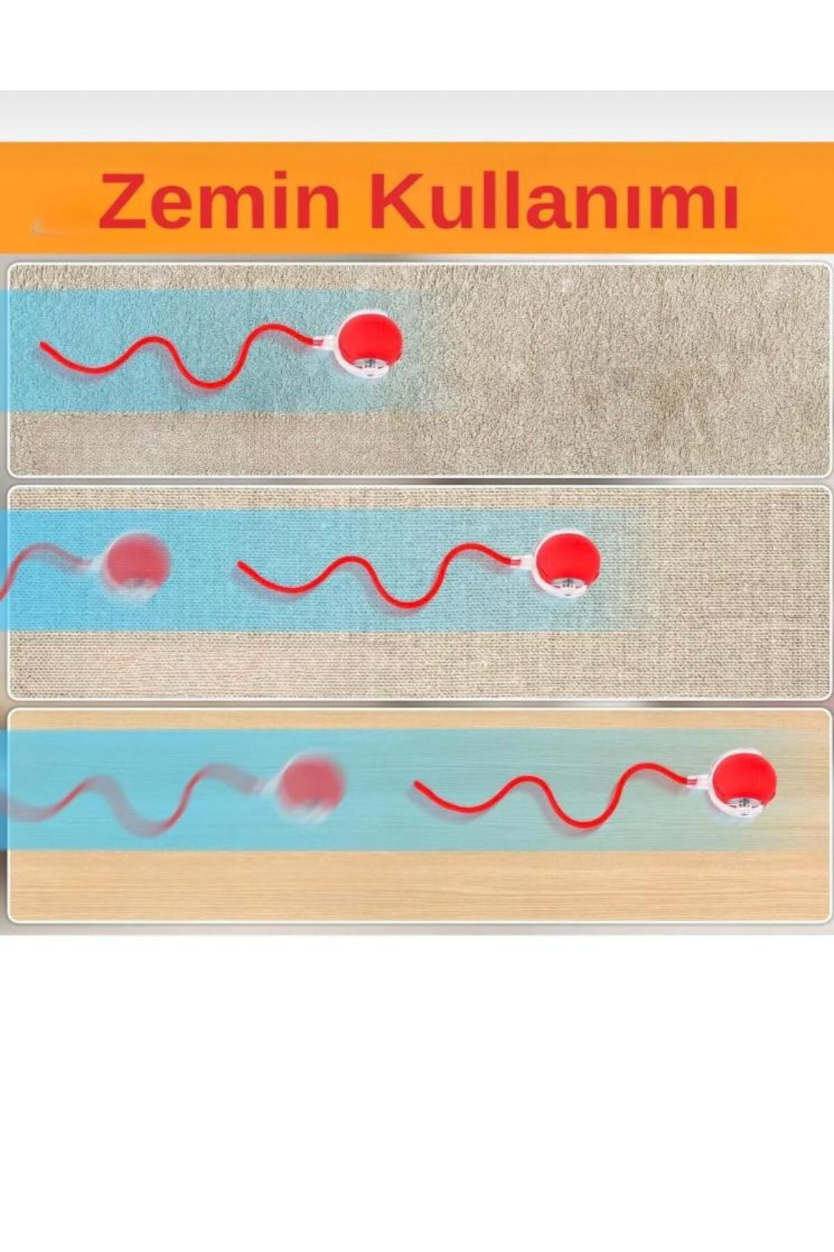 Petrepast Yeni Nesil Akıllı Hareketli Şarjlı Kedi Oyuncağı Interaktif Eğlence Topu