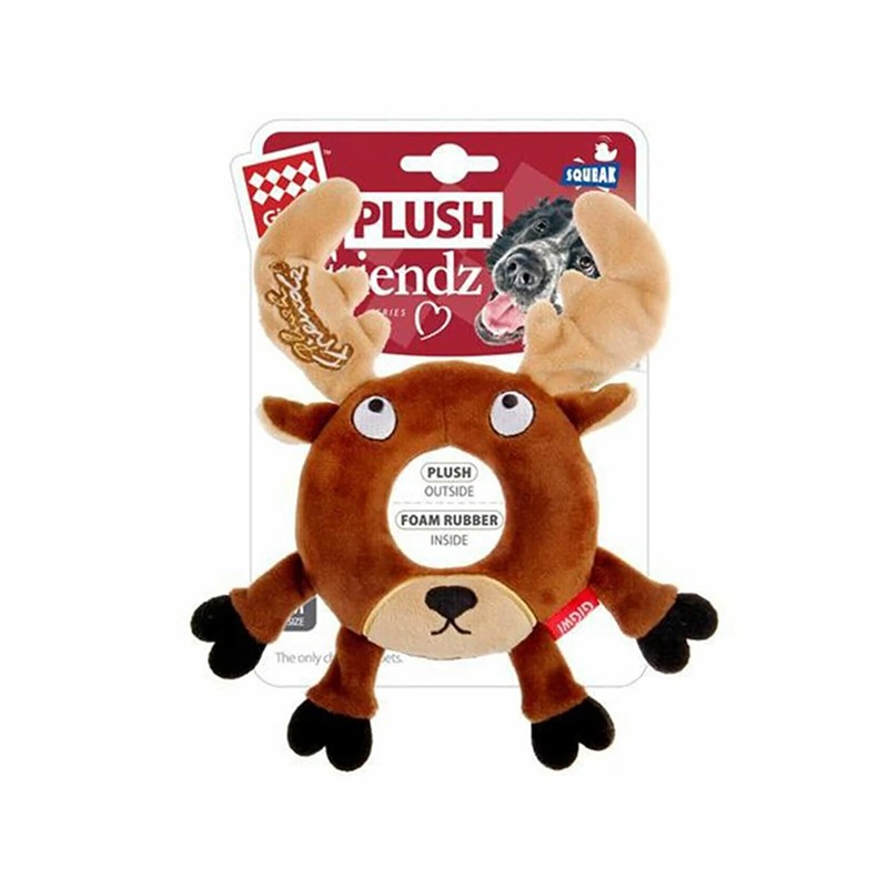 Gigwi Plush Friendz Simit Geyik Oyuncak Sesli Peluş Köpek Oyuncağı