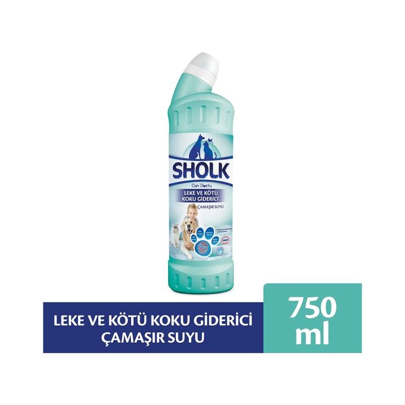 Sholk Leke ve Kötü Koku Giderici Çamaşır Suyu  750 ml