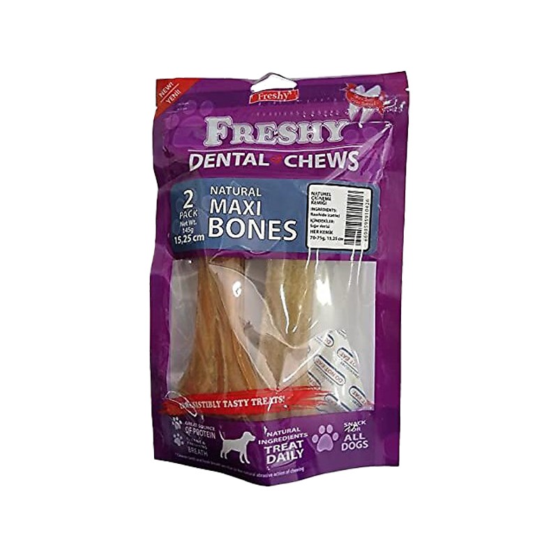 Freshy Natural Maxi Dental Bones 15cm 2'li 145gr